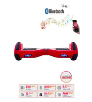 Citymate Elektrikli Kaykay Hoverboard Bluetooth Hoparlörlü 6.5 Inch Kırmızı