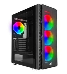 POWERBOOST VK-G3506S 4-RGB RIGN FANLI GAMING MID-TOWER PC KASASI