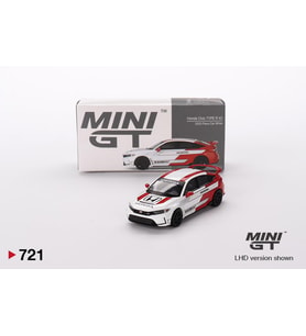 Mini GT Honda Civic Type R #2 2023 Pace Car White 721 (Çok Renkli)