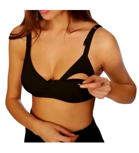 Sema Baby Emzirme Sütyeni Siyah 80 Beden (Çok Renkli)