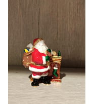 Swarovski Taşlı Noel Baba Mücevherlik / Dekoratif Biblo (Beyaz)