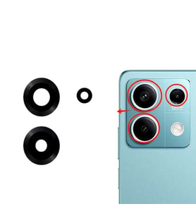 Xiaomi Uyumlu Redmi Note 13 5G Kamera Lensi Cam 2312DRAABG, 2312DRAABI