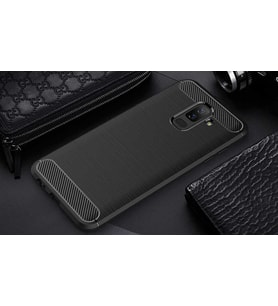 Samsung Galaxy J8 Uyumlu Kılıf Zore Room Silikon Kapak (Gri)