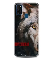 Samsung M21 M22 M23 M30 M31S M32 Kılıf Desenli Silikon Wolf Eyes 1758