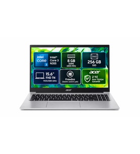 Acer Aspire Lite AL15-33P-358V NX.D2LEY.001  Intel Core 3 N355 8GB 256GB SSD Freedos 15.6" FHD