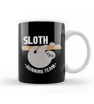 Adorable Sloth Running Team for Sloth Lovers Kupa Bardak Porselen