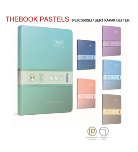 GIPTA THEBOOK PASTELS İPLİKLİ DİKİŞLİ SERT KAPAK DEFTER 17X24 160YP. ÇİZGİSİZ - 3311