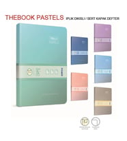 GIPTA THEBOOK PASTELS İPLİKLİ DİKİŞLİ SERT KAPAK DEFTER 17X24 160YP. ÇİZGİSİZ - 3311