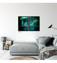 Çerçeveli Doku Efektli Tablo Seti 105x70 cm