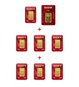 Nadir Gold 24 Ayar 12 Gram Külçe Altın (1 Adet 5 Gram Külçe Altın + 7 Adet 1 Gram Külçe Altın )