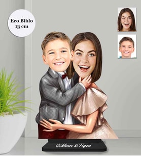 Kişiye Özel Anneler Günü Ahşap Eco Biblo -5
