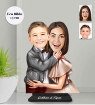 Kişiye Özel Anneler Günü Ahşap Eco Biblo -5