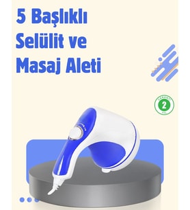 Elektrikli Yağ Yakıcı Masaj Aleti 5 Başlıklı Vücut Şekillendirici