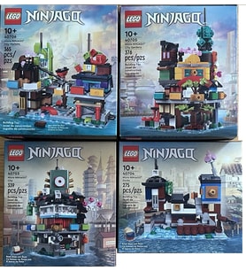 Lego Ninjago Micro City 40703 - 40704 - 40705 - 40706