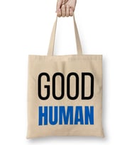 Be A Good Human GIFTS Bez Çanta Uzun Saplı