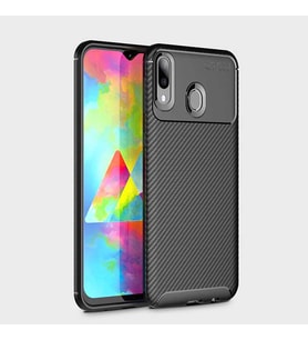 Huawei Y7 Prime 2019 Kılıf Esnek Soft Karbon Tasarım Legion Serisi (Siyah)