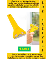 Ergonomik Kolay Tutuş Keskin Bıçaklı Otomobil Don Sert Kir Tabakası Cam Yapışkan Bant Buz Kazıyıcı