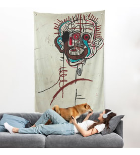 Jean-Michel Basquiat - İsimsiz Duvar Örtüsü - Untitled-7441