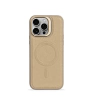 iPhone 16 Pro Max GripStand MagSafe Deri Kılıf Krem