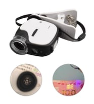 55X Büyüteç Telefon Klipsli Optik Makro Lens Büyüteç 2 LED 1 UV LED ORCA