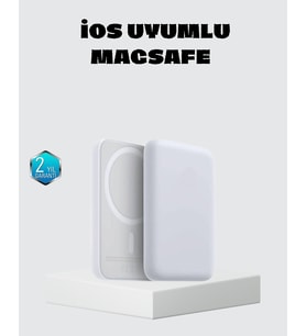 Magsafe 15W Kablosuz Hızlı Şarj, Lightning Girişli Taşınabilir Batarya - Lisinya