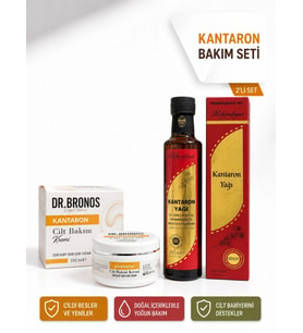 DR.BRONOS Kantaron Cilt Bakım Kremi 150 ml & Hekimhan Kantaron 250 ml