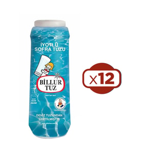 Billur Tuz Plastik Tuzluklu 500 G x 12 Adet