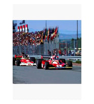 Niki Lauda, James Hunt Ile Dövüşüyor Tablo Ahşap Poster Dekoratif