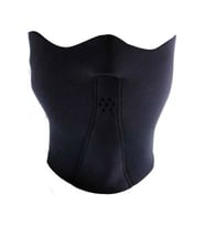 Motosiklet Neopren Balaklava Boyun Rüzgar Kulak Yağmur Koruma Su Geçirmez Maske Polar Kumaş Motor (Siyah)