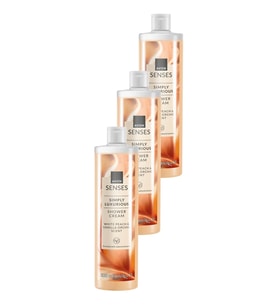Avon Senses Simply Luxurious Beyaz Şeftali ve Vanilya Kokulu Krem Duş Jeli 500 Ml. Üçlü Set