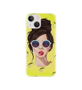 Apple Iphone 13 Kılıf Resimli Desenli Baskılı Silikon Kılıf Lollipop Woman 1416