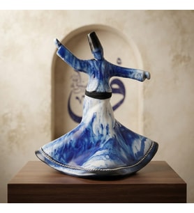 Seramik Dekoratif Semazen Biblo 22 CM