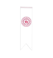 Masa Üstü Kırlangıç Gençlik ve Spor Bakanlığı Bayrağı - 8x30cm Çift Taraflı Saten Kumaş