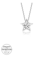 Swarovski Taşlı Gümüş Yıldız Bayan Kolye