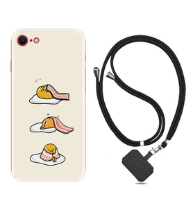 Apple iPhone 5 6 7 8 Plus Se XR Kılıf Boyun Askılı Silikon Sweety Egg 1322