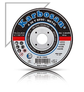 Karbosan Metal Kesici Disk 180*3.0mm (Siyah)