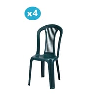 Omnipazar MT-GF187 Agosto Plastik Bahçe Balkon Sandalye 4'lü Set
