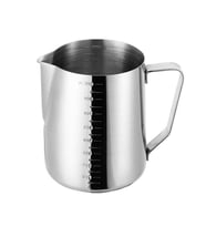 304 Çelik 1000 ml Kahve Süt Köpürtme Potu Sütlük Pitcher cin504