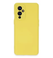 Newface One Plus 9 Kılıf Nano içi Kadife Silikon - Sarı