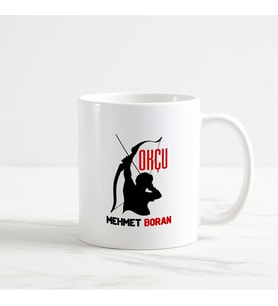 Okçu Kupa Bardak (1. Tasarım) (Beyaz)