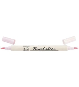 Zig Brushables 2 Renk Tonu Fırça Uçlu Marker Kalem 026 Baby Pink 