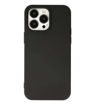 iPhone 14 Pro Kılıf Nano içi Kadife Silikon - Siyah