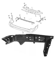 Vw T5 T6 Sağ Arka Tampon Braketi 2003-2014 7H0807394C