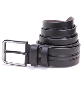 Dagoster DMK26-457 Siyah 4.5 cm Suni Deri Erkek Kemer