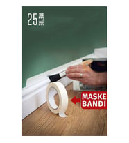 Maskeleme Bandı 25 Metre Çıkarılabilir Boyacı Bandı