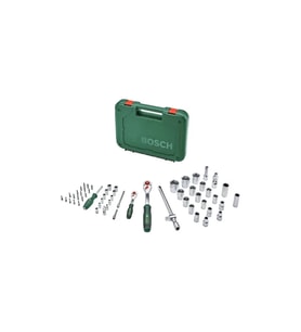Bosch 1600A02Z9G 1/4'' Ve 1/2'' Cırcırlı Somun Sıkma Seti 56 Parça