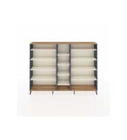 Arges Dolap 11 Raflı  220x30x163 Antrasit-Çam/Aytaşı