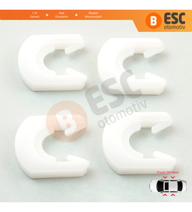Peugeot 106 306 405 406 Citroen AX Saxo ZX XM 915953 İçin Kapı Kilit Sabitleme Agraf Tespit Klipsi