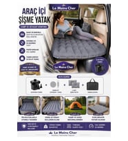 Alfa Romeo Stelvio Veloce Otomobil Arka Koltuk Şişme Yatak Elektrikli Pompa Tamir Kiti Çantalı Seyahat Seti