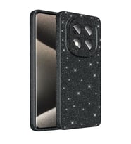 Coverzone Xiaomi Redmi Note 14 Pro 5G ile uyumlu Z-Jelly K?l?f Kamera Korumal? Simli I??lt?l? Renkli Parlak Silikon Kapak - Siyah